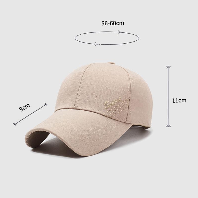 Spring Summer Hat Men's Outdoor Baseball Cap Long Brim Middle-Aged Cap Sunshade Fishing Cap