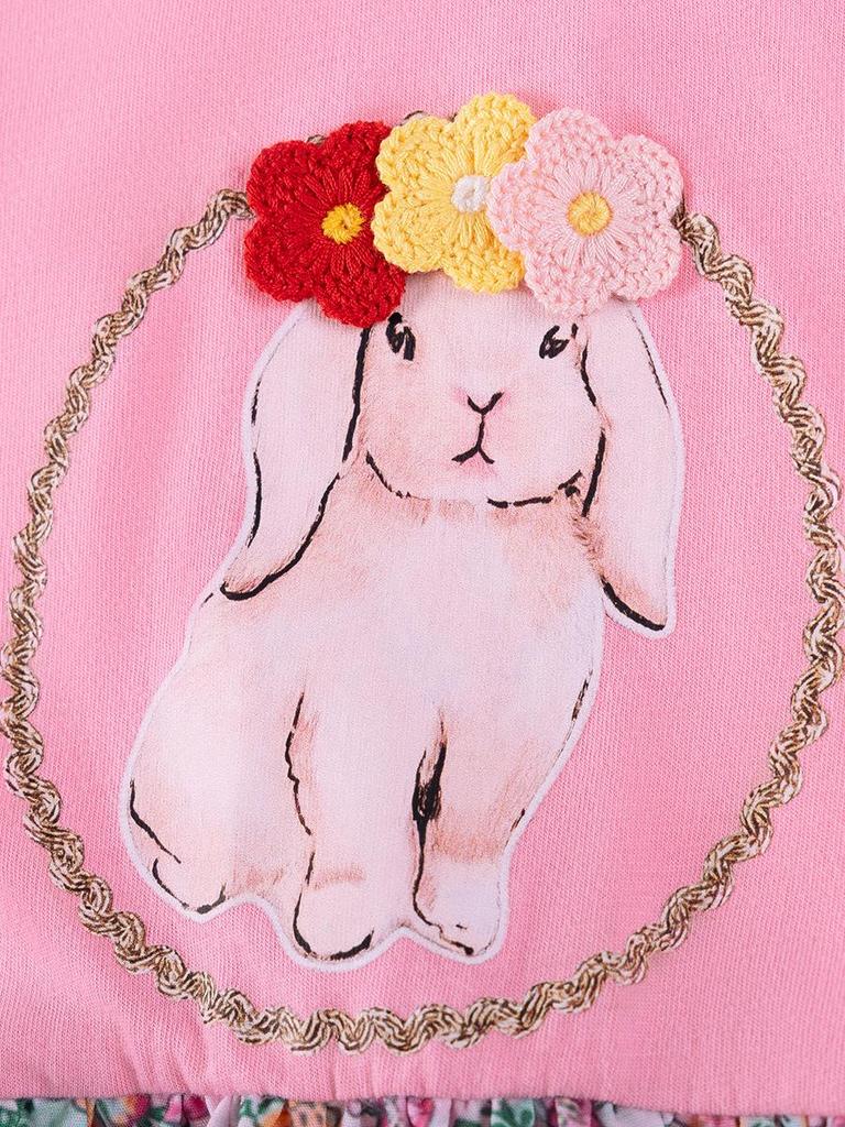 Little Maven Summer Floral Cartoon Dress - Short Sleeve, Breathable Children's Skirt