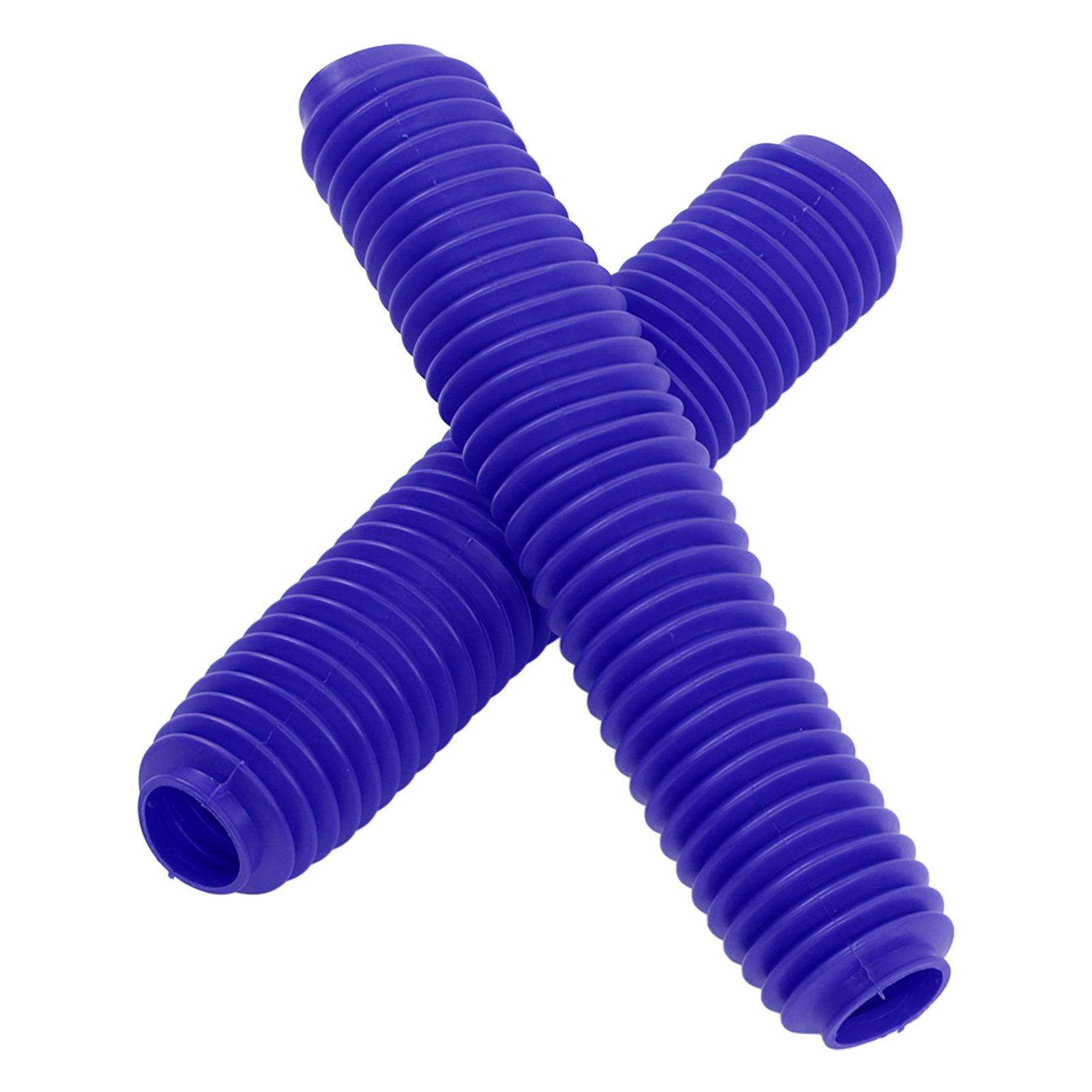 

Pair Motorcycle Front Fork Shock Boots Dust Cover Replacement for SUZUKI RM125 DR250 DRZ400 400 Blue