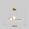 Nordic Minimalist Ring LED Pendant Lamp Dimmable for Table Dining Room Kitchen Island Bedroom Chandelier Lustre Lighting Fixture
