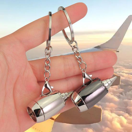 Keychain Pendant Simulation Engine Styling Pendant Zinc Alloy Key Holder Backpack Car Key