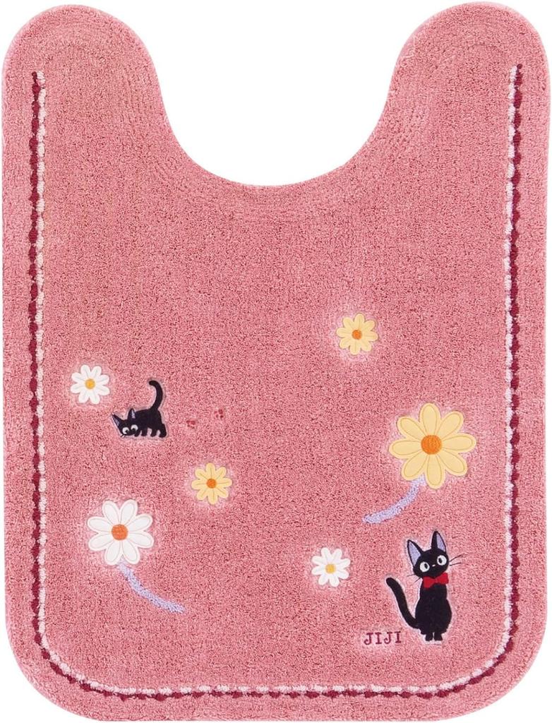 Delivery Service Long Toilet Mat Set 4 Piece Set Ghibli Gigi Hana Sanpo Toilet Mat 80 X 60cm Lid Cover Slippers Paper Holder Cover Pink Toiletries Set