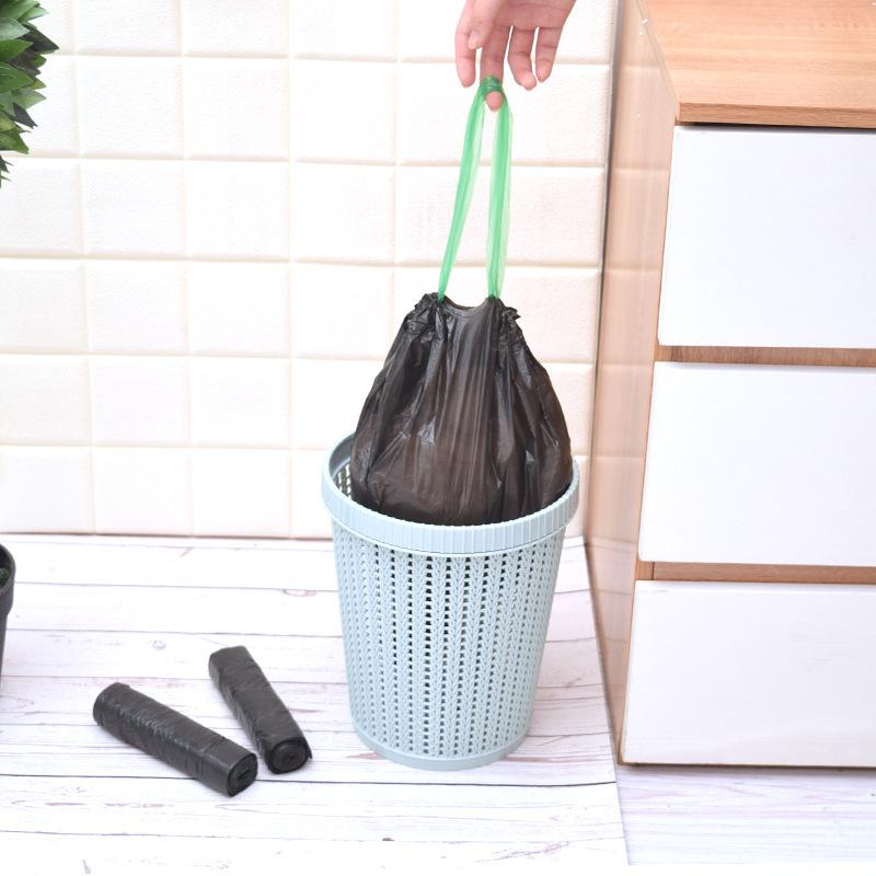 Kuchyňské pytle na odpadky se stahovací šňůrkou, zesílené, pro domácí použití