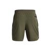 UA Johnson Series Solid Color Elastic Waist Training Sports Casl Shorts Men shorts Green 1380544-390