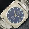 USED ORIENT AUTOMATIC 46941 VINTAGE JAPAN MENS BLUE COLOR DIAL WATCH A702244-5 R123-a702244