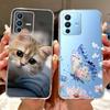 For Vivo V23 Pro Case V2132 Cute Love Heart Painted Cover Soft Slim Phone Case For Vivo V23e V 23 Pro VivoV23 5G Back Cover Bags