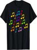 Colored Music Notes T-Shirt