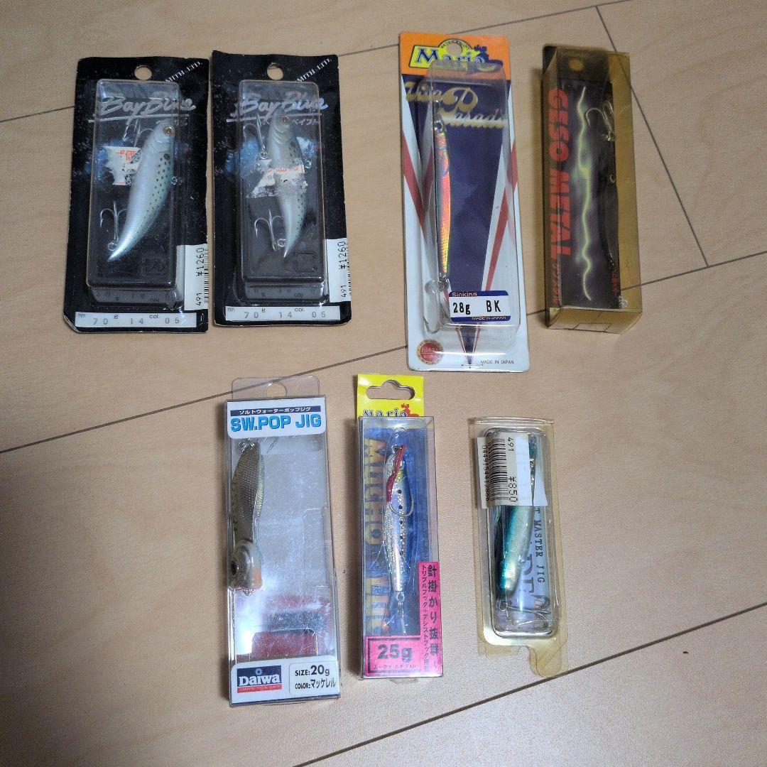 Used Brand new, unused metal jig lure set of 7, price reduced