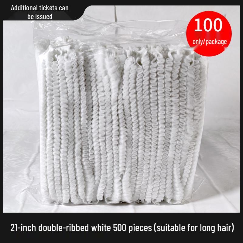 Thickened Disposable Non-Woven Mesh Caps for Dustproof Hair Protection in Workshops, Beauty Salons, and Food Prep