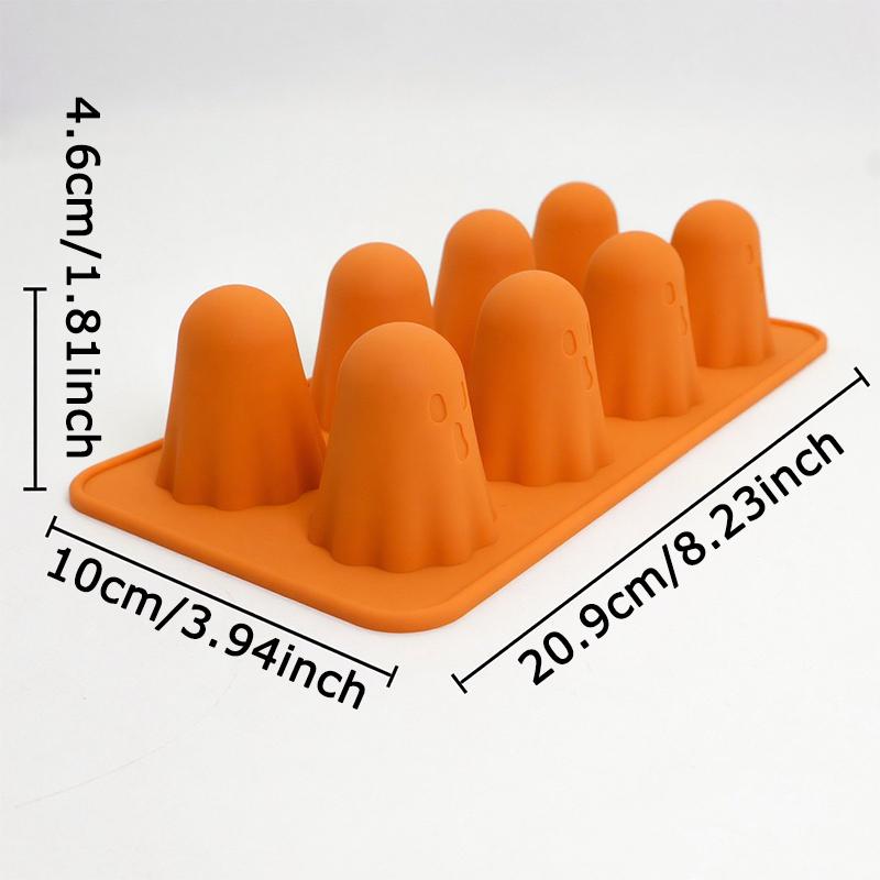 WTEMPO Halloween Creative Ghost Face Mold DIY Soft Silicone Mold Easy To Clean/Release Delicate Pattern for Indoor & Outdoor Halloween-themed Party
