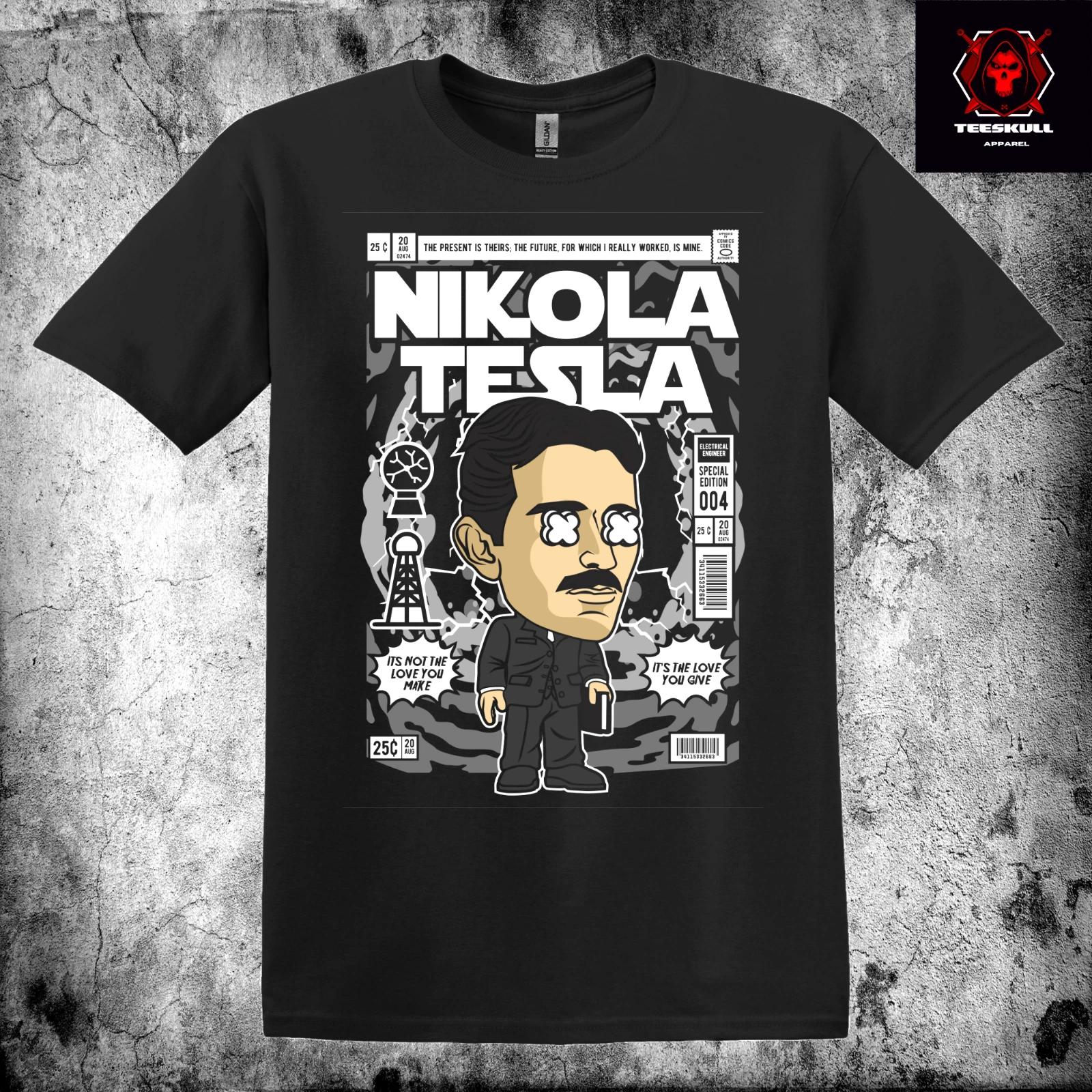 Nikola Tesla Inventor Character Kids Top Premium Quality Cotton T-Shirt S