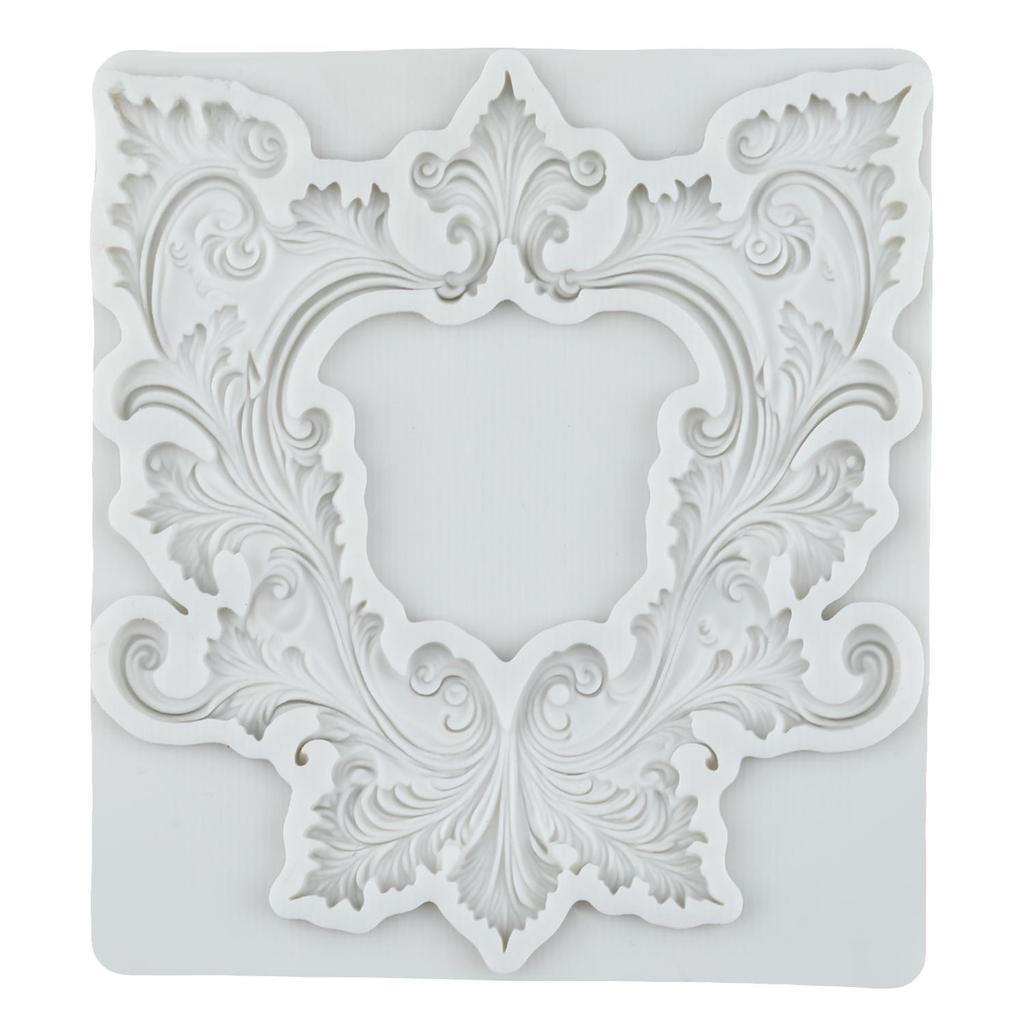 Baroque Photo Frame Silicone Molds Picture Frame Fondant Mold Cake Decorating Tools Cupcake Topper Candy Resin Clay Chocolate Gumpaste Mold