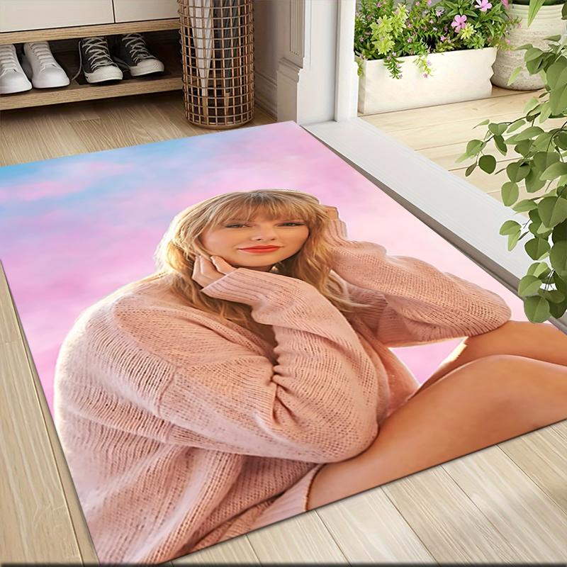 Pink Dream Portrait Carpet Rug Soft Washable Antislip Home Living Room Sofa Mats Personalized Christmas Rug