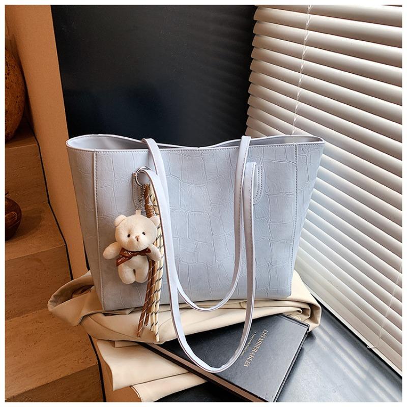 Tote Bag Women's Large-capacity New Summer Simple and Versatile Shoulder Bag Casual College Student Commuter Bag
