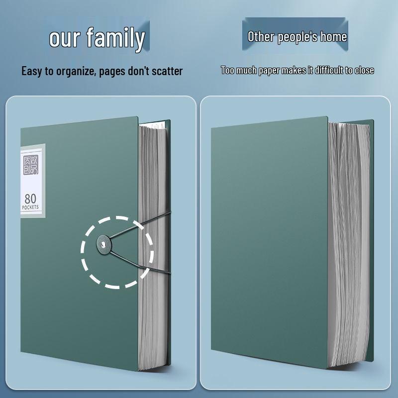 Transparent A4 File Folder - Insert Paper Storage Office Organizer