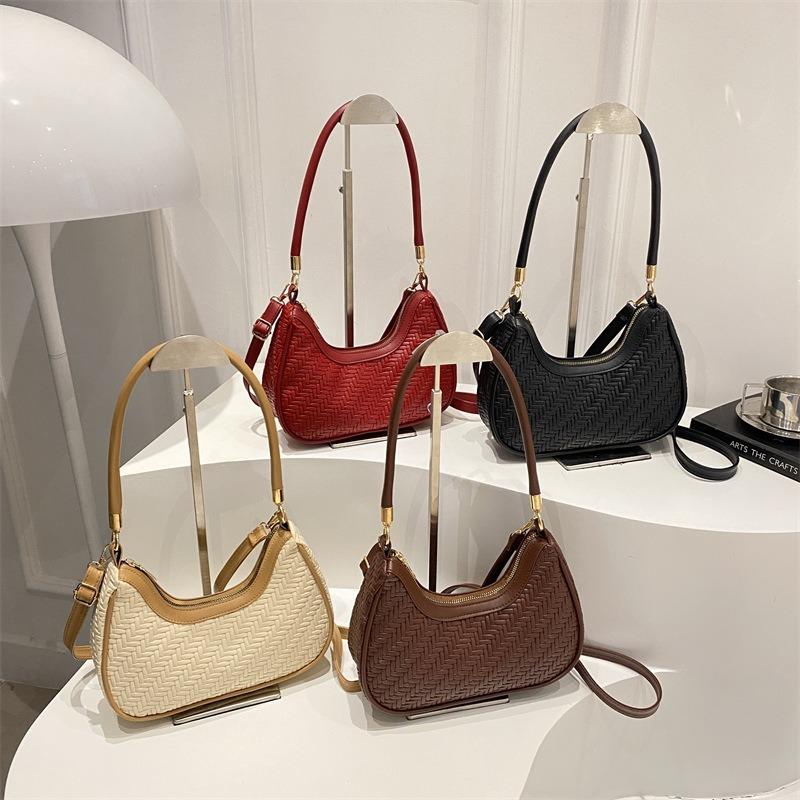 New Woven Underarm Bags New Trendy Fashion Shoulder Casual Handbags Commuter Women's Bags