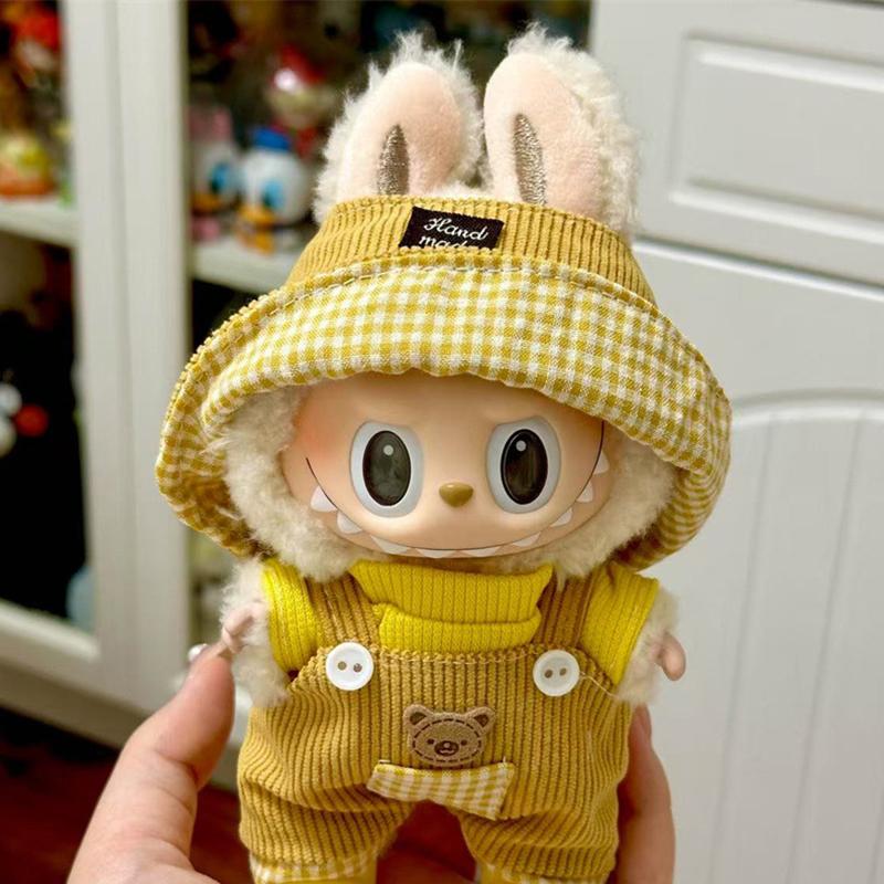 Mini Puppenkleidung Outfit Accessoires Für Plüsch Vinyl Labubu Puppe Freizeitanzug Rock Plüschtier Kleidung Nur Kleidung Kinder Geschenk
