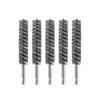 5pc 15mm Stainless Steel Deburring Brush Hex Shaft Pipe Cleaning Wire Brush Set for Metal Surface Cleaning and Rust Removal