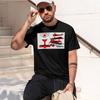 RED BARON schweres Retro-T-Shirt mit Aufdruck, lustig, Rundhalsausschnitt, für täglichen Komfort