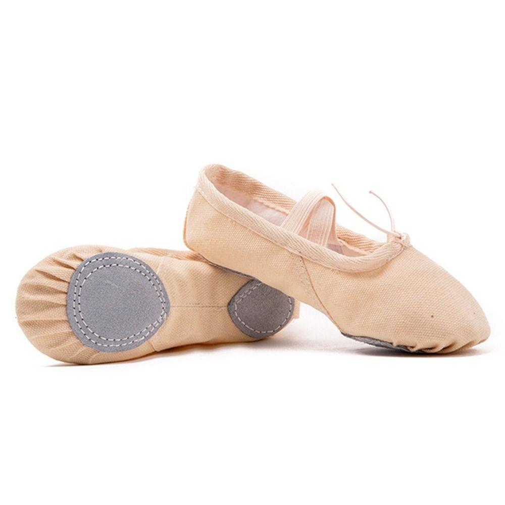 Ballet Dance Latin Dance Leather Canvas Girls Ballet Shoes Gils Shoes Flats Shoes Dance Shoes