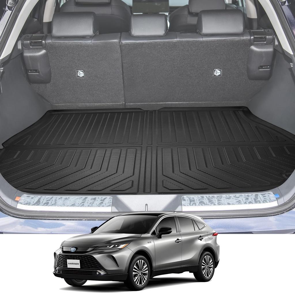 LANGBEAN Toyota Harrier 80 Series Luggage 3D Waterproof TPE Easy and Custom Interior Parts for the Toyota Harrier 80 Mat, Non-Slip Mat, Installation,