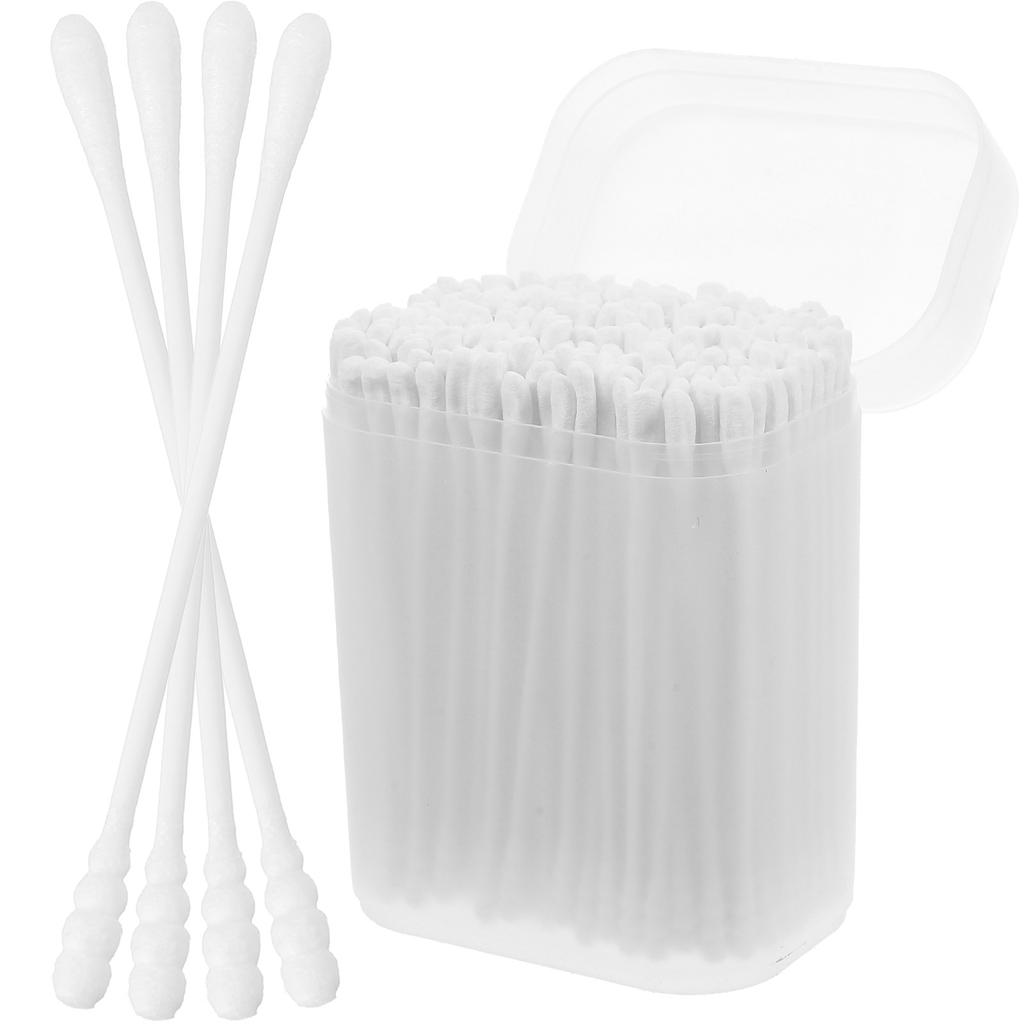 200Pcs Baby Care Cotton Swabs With Different Heads Safe Cleaner Belly Button Tool Makeup Application Wound Care Sanitary