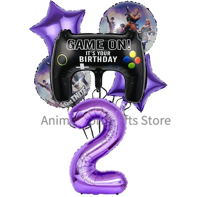 Perfect Fortnite Game Theme Party Decorations for Boys Action Figures Banner Cake Kids Birthday Party Tableware Decoration Backgrounds
