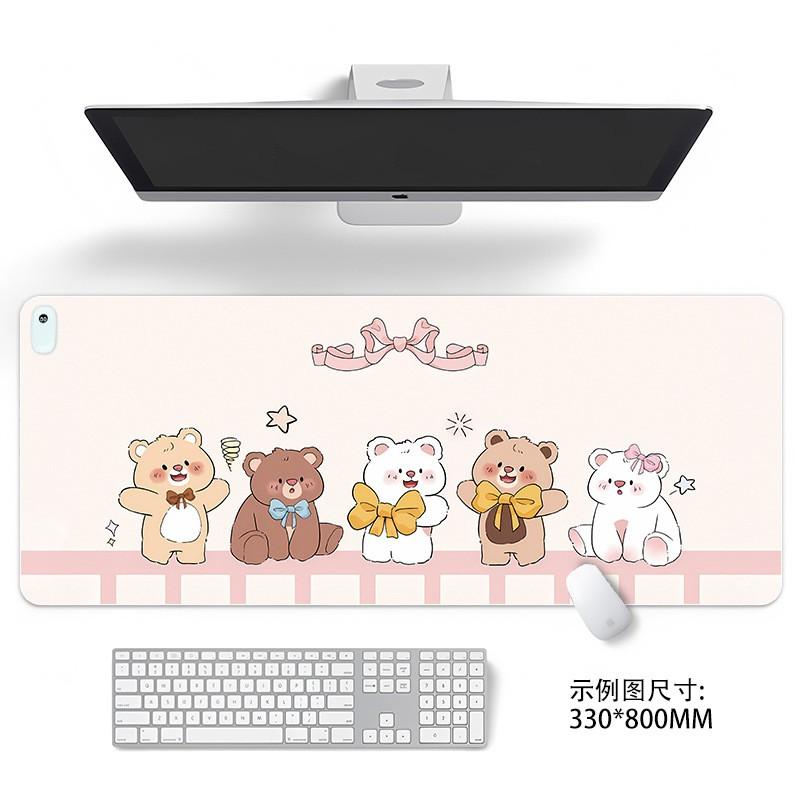 Large Heated Desk Pad Students Office Warm Mouse Cute Cartoon Patterns