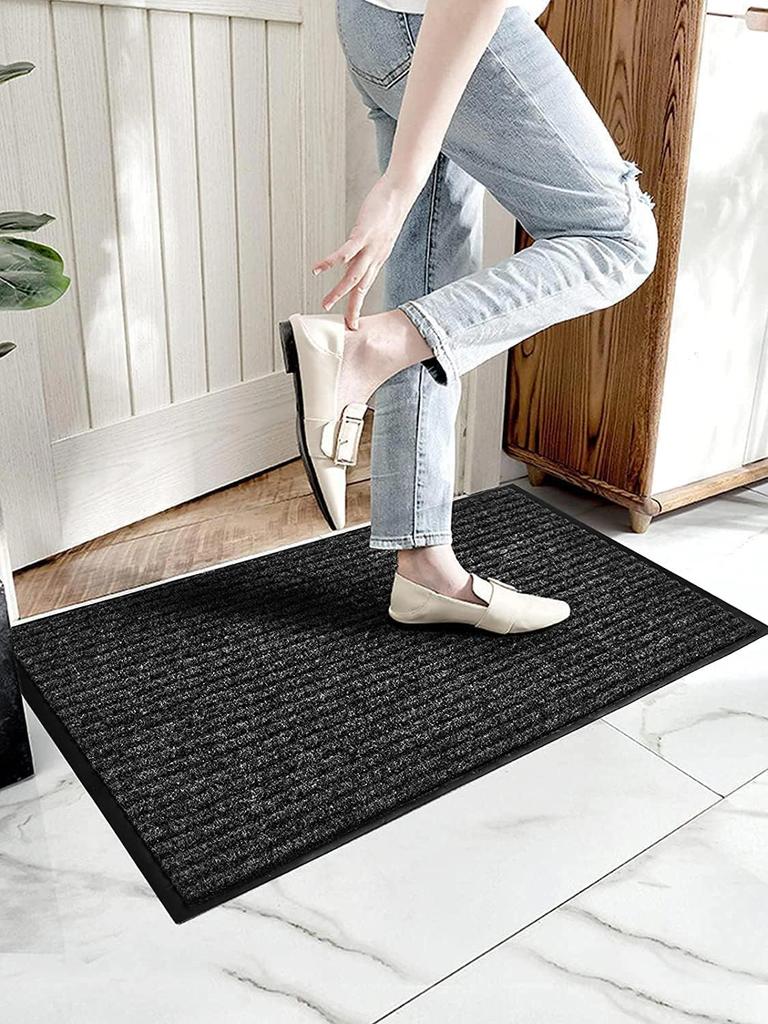 Entrance Doormat 90X150 Valeria Black