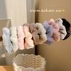 Korean Style Plush Candy Color Hair Ring Woman Cute Sweet Fashion Scrunchie Hair Accessories