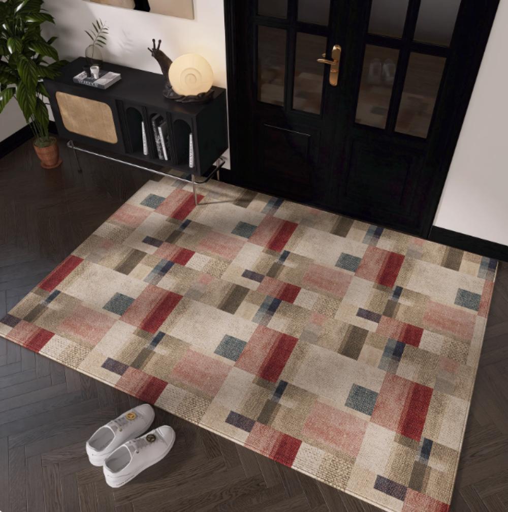 Floor Mat for Entry Door Carpet for Entryway Door Mat for Entry Soiled Mat Retro Door Mat for Soiled Floor Mat