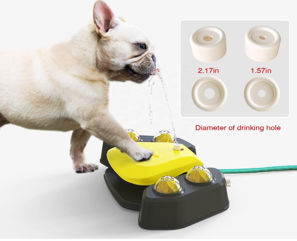 Interactive Paw Pedal Design Dog Water Fountain Dog Garden Outdoor Step On Water Feeder Outdoor Dog Toy
