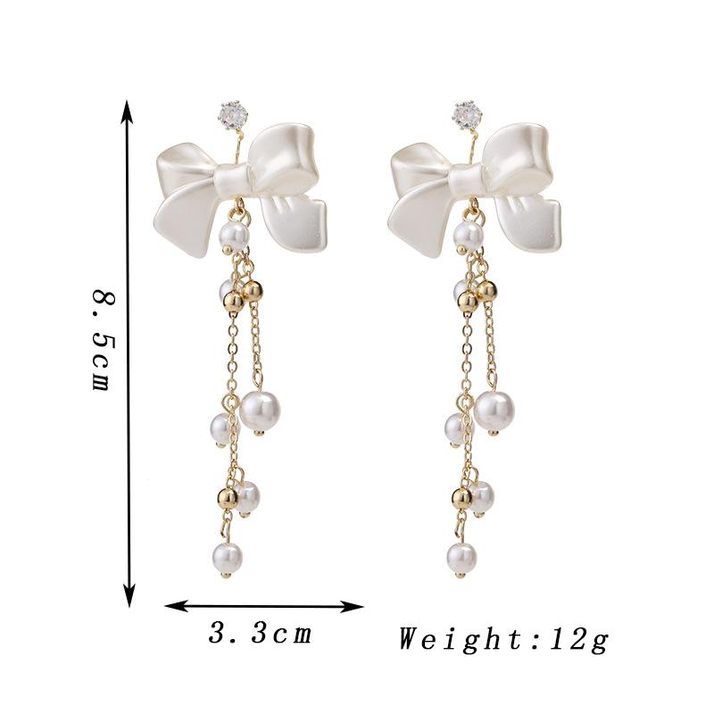 

Long Fashion Tassel Earrings Feminine Temperament and High-end Feel Wedding Party Earrings Retro Elegant Jewelry Accessories New