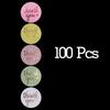 100-500 Pcs New 1.5Inch Pink White Coloful Thank You Stickers Roll For Envelope Wedding Jewelry Box Stationery Seal Lable