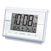 Seiko Clock Alarm Clock, Table Clock, Radio-Controlled, Digital, Calendar, Temperature, Humidity, White Pearl Finish, 85 X 120 X 48 Mm, BC419S