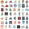 100 Nurses Day Series Stickers Cartoon International Nurses Day Doctor Stethoscope Graffiti Stickers Suitcase Stickers