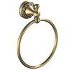 Moin Moin Towel Hanger, Towel Bar, Towel Rack, Towel Ring, Brass and Gold, Retro Antique Style, Wall-Mounted, Stylish, 18 X 21 X 7.2cm / Round, Suitab