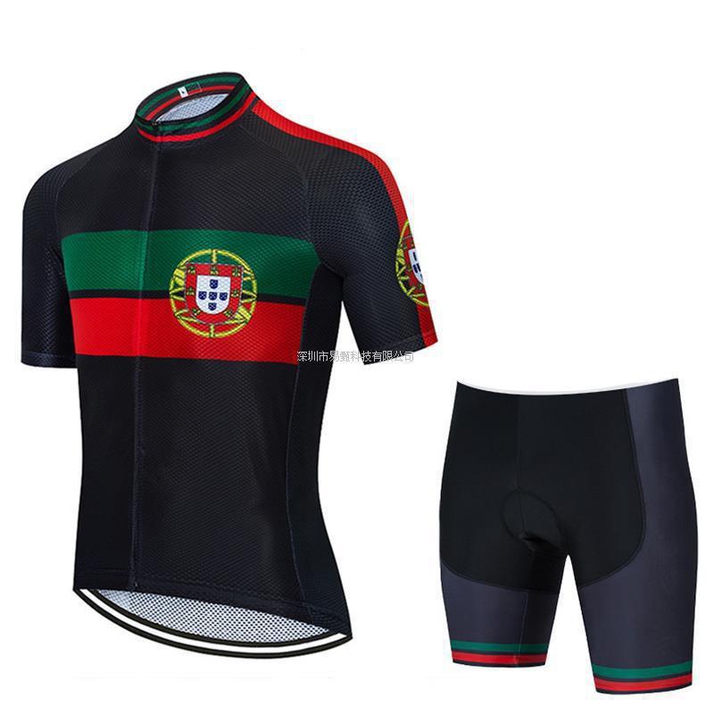 Men Women Cycling Jersey Set Short Sleeve Quick Dry Breathable Performance Kit Fall Ride