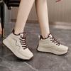 BF thick-soled winter new velvet thickened short boots to increase the height of casual sports cotton shoes warm dad shoes