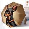 1PC Cute Dog Pet Puppy Umbrella Portable Folding Umbrella Iron Frame Hole Bone Structure Outdoor Home Umbrella A11