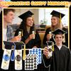 Graduation Party Favor Bottles with Tassel Cap and Graduation Year Stickers Set of 24 Plastic Bottles for Event Decoration