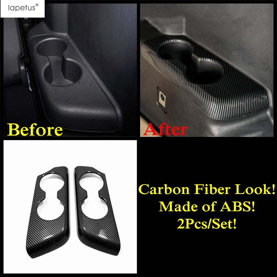 Carbon Fiber Window Lift / Gear Shift Panel / Water Cup / Air AC Cover Trim Accessories For Toyota Highlander / Kluger -2025