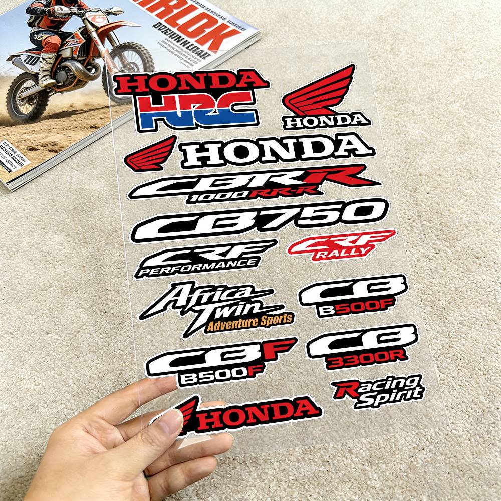 FOR HONDA MUGEN TYPE R VTEC Motorcycle Reflective Stickers Waterproof Decals for Helmet Scooter Fuel Tank Toolbox Racing