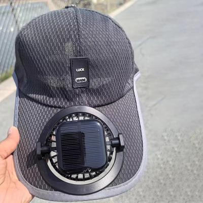 Sommer Netz Solar Energie Ventilator Baseballkappe für Männer Frauen Verstellbar Atmungsaktiv Kappen Schnell Trocknend Laufen Hut Kappe für Outdoor Sport