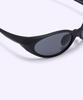 Alloaiweeo [Essential] Al3504 0909 Essential Flicker Sunglasses Black