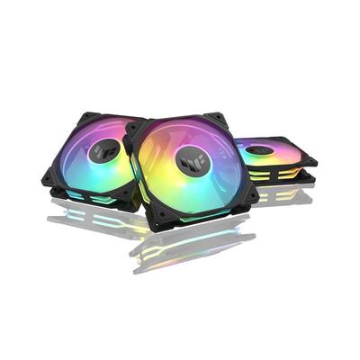 Asus Ventilátor skříně 120 mm 3 balení Aura Sync Rotace vpřed TUF GAMING TR120 FAN ARGB BLACK 3V1 Black Domácí autorizovaný distributor Produkt