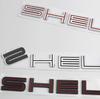 1X 3D ABS Silver Black Red SHELBY Emblem Car Badge Haed Decal For SHELBY Stikcer Accessories