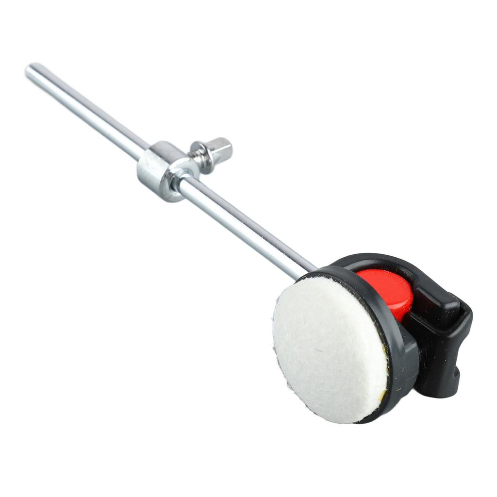 Drum Beater Hammer Metal Handle Round White Felt Head Perfect Sound Bass Drum Beater Percussion Hammer