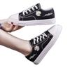 Canvas Student Casual Flat Baseplate Shoes Small Daisy Lace-up Platform Shoes Casual Shoes