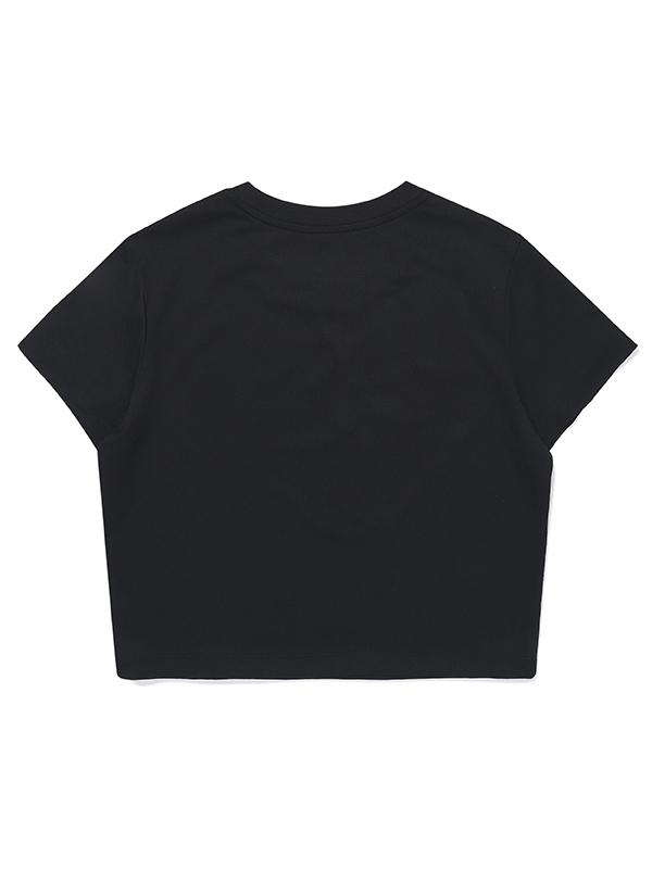 BBC EARTH W Ribbon Short Sleeve Round_Black